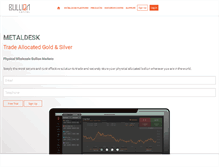 Tablet Screenshot of bullioncapital.com